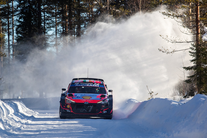 현대 자동차 월드 랠리 팀, 핀란드에서 열린 2021 년 WRC 북극 랠리에서 더블 포디움 달성