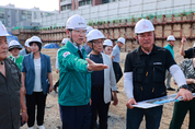 이상일 용인특례시장, 건설 현장 3곳 찾아 진행 상황점검