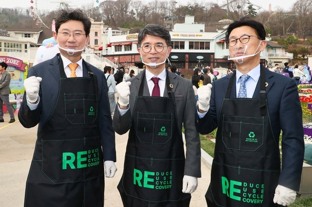 용인특례시와 에버랜드·환경부 일회용품 줄이기 협약에 따라 25일부터 에버랜드 전 매장 판매음료 다회용컵 사용